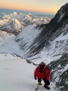 Sherpa Fura Climbing Above Lhotse Camp 4 (Kevin Kayl)