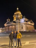 Elbrus 2021 Team in front of St Isaac's Cathedral (Sasha Sak)