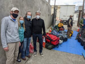 Gear check in at Punta Arenas (Justin Merle)