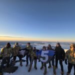 The team on top of Mt Rainier (Riley Gilson)