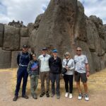 The team visits the ruins of Sacsayhuamán (Tyelr Nachand)