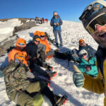 IMG's climbing team on the summit via the Emmons Shoulder Route on Sunday (Stu Johnson)