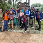 Getting ready to hike at Machame Gate (Max Bond)