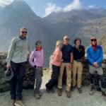 The team at Runkuracay ruin near the second pass (Tyler Nachand)