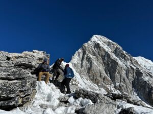 Summit of Kalapatar with Pumori in the distance (Photo Pemba Nuru)