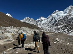 EBC Team on the trail en route to Everest Base Camp (Photo Pemba Nuru)