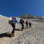 Departing Camp 1 on the way to Camp 2 (Stu Johnson)