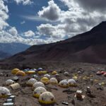 Plaza Argentina Base Camp at about 13800 ft (Stu Johnson)