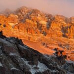 The west face of Aconcagua at sunset (Stu Johnson)