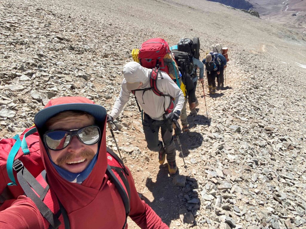 Traveling back up to camp 2 (T Nachand)